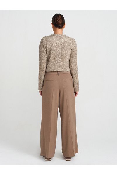 Dilvin 71576 Model - Camel Color Double Pleated Trousers