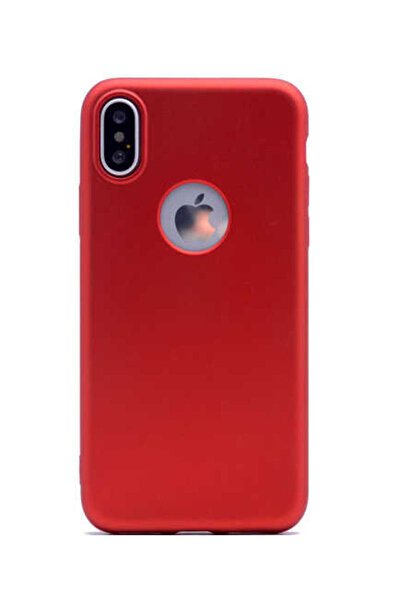AKSEFİZZ iPhone X Kılıf Yumuşak Sade Esnek İnce Pürüssüz Dokulu Kapak