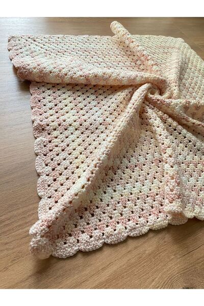 Nustore Müslin EL ÖRGÜSÜ Alize Nako Bebek Battaniyesi