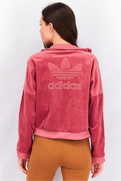 Adidas Originals Women Sportswear Fit Short Sleeve Brand Logo Sweatshirt, Light Maroon
