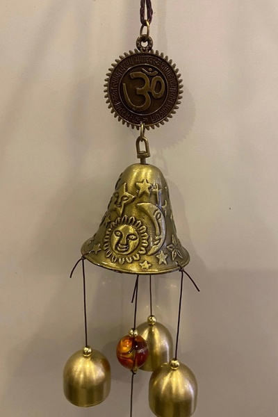 RaHan Feng Shui Deprem Zili Çanı Rüzgar Çanı Zili Kapı Çanı Mantra Ohm Om Yoga