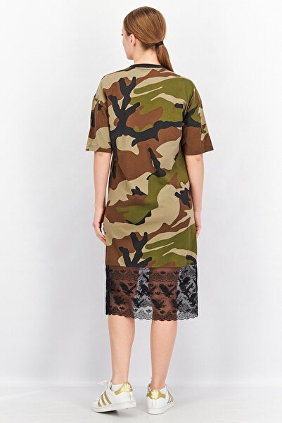 adidas Originals x Dry Clean Only Women Camo Midi Dress, Multicolor