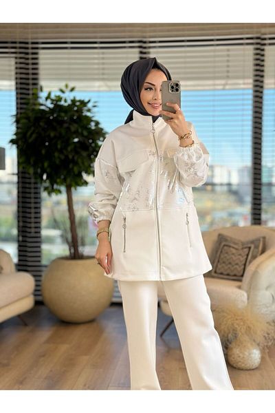 ALANURMODA Leaf Printed Suit