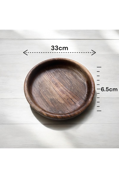 zagorwood Dev ceviz kase, Büyük boy kase, Ahşap kase, Tek parça kase