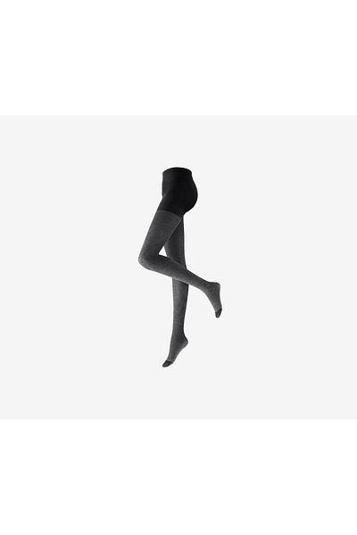 Tchibo Women Plain Full Tights, Dark Grey