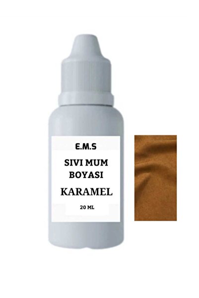 E.M.S AVM KARAMEL Mum Boyası 20 ml Sıvı Mum Boyası KARAMEL MUM BOYASI.