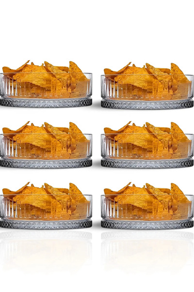 KURT HOME Elysia Kesme Kristal Dondurmalık Tatlı Sunum 12'li Kase Seti 250 Cc 084oa