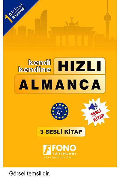 Fono Yayınları Fast German Level 1 (3 Books) (with voice-over)