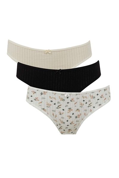 DeFacto Fall In Love 3-teiliges Slip-Höschen D8671ax24wn