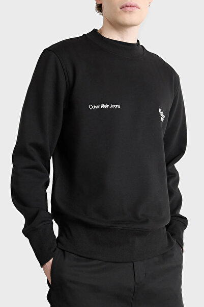 Calvin Klein Pamuklu Regular Fit Bisiklet Yaka Sweat J30J326877BEH Erkek SWEAT J30J326877 BEH