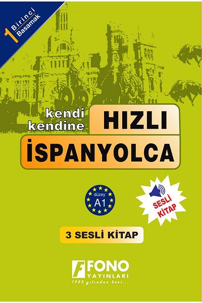 Fono Yayınları Fast Spanish Level 1 (3 Books) (with voice-over)