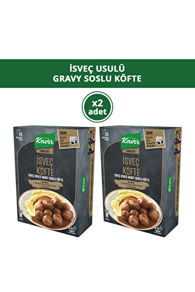 Knorr Yemek Kiti Isveç Usulü Gravy Soslu Köfte 3-4 Kişilik 150g X2