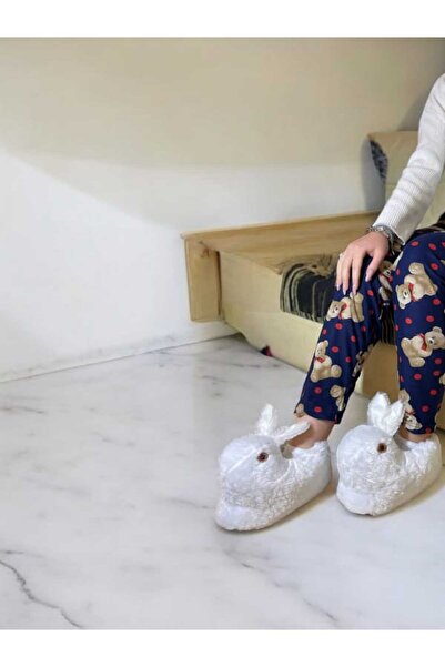 SELDA ALMİRA DÜNYAM derene bej ayıcıklı süet  pijama