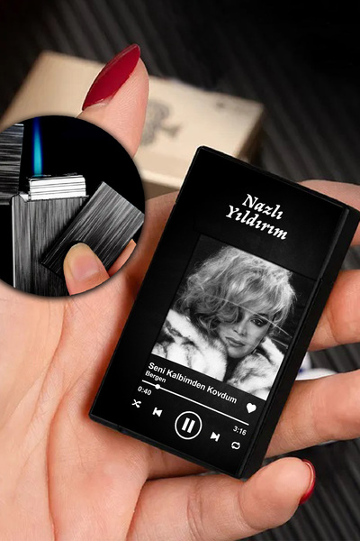 İŞTE BU Kişiye Özel İsimli Gazlı Rüzgar Geçirmez Çakmak Bergen Baskılı