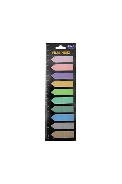 KRAF Index Film (PP) 12x44mm Arrow Shaped 10 Colors* 20yp
