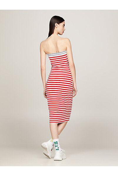 Tommy Hilfiger TJW LOGO TAPE STRIPE TUBE DRESS