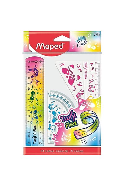 Maped Flexible Mini Drawing Set 3 Pieces - 15 Cm981828