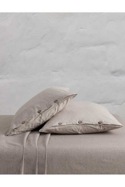 Berolige Chambray 100% Pamuklu Yıkamalı İplik Boya Lastikli Çarşaf Kahverengi 160X200