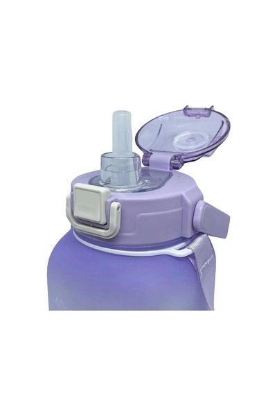 Vagonlife Vgn2275-t Purple 1100ml Children's Water Bottle with/without Straw - with Strap
