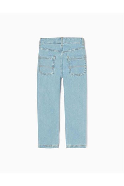 Ziddy COTTON JEANS FOR BOYS 'STRAIGHT FIT' LIGHT BLUE