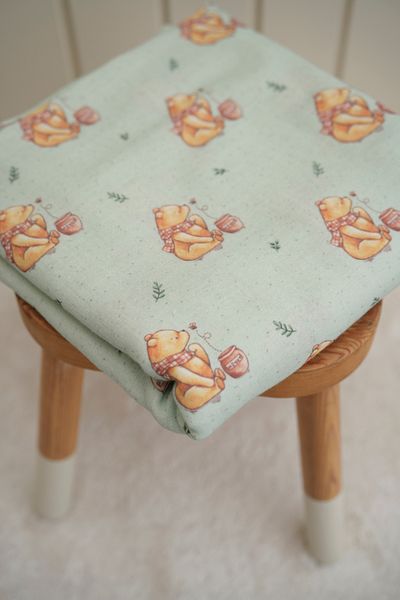 Tuğba Kuğu Printed Muslin Fabric |   Honey Bear