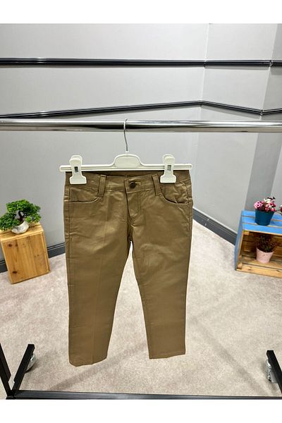 Cool Exclusive Boy's 100% Cotton Double Pocket Gabardine Pants