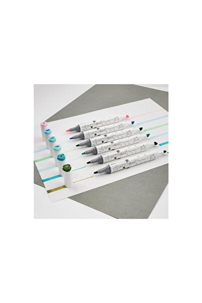 Victoria's Journals Bruno Visconti "sketch & Art" Çift Taraflı Marker Kalem 6...