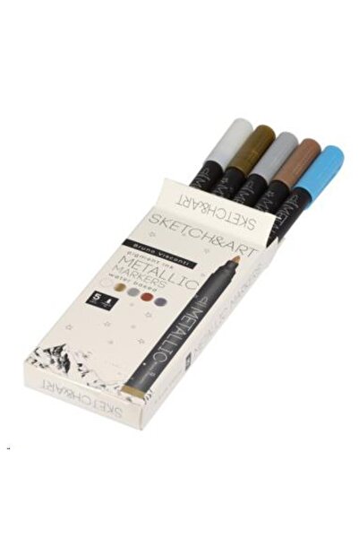 Victoria's Journals Bruno Visconti "sketch & Art" 5'li Metalik Renk Su Bazlı ...