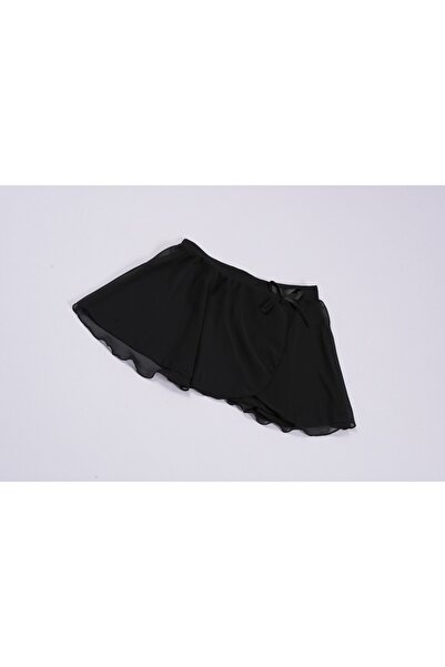 FNDBALE Чорна стрічка Детальна шифонова спідниця