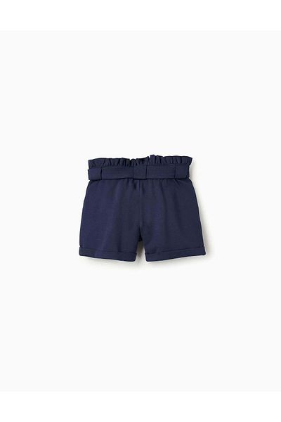 Ziddy SHORTS IN PONTE ROMA FABRIC FOR GIRLS DARK BLUE
