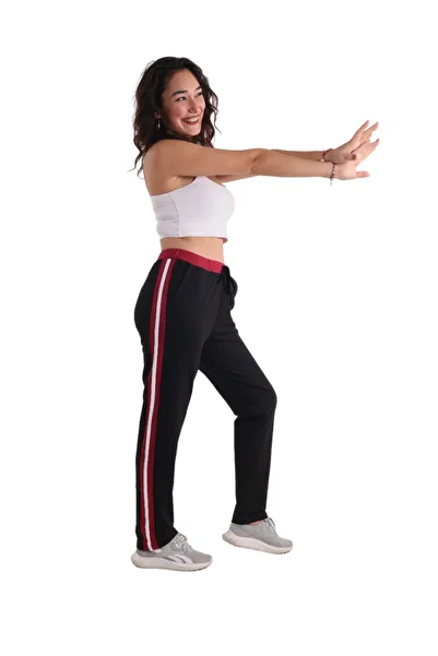 ASN concept Women's Black High Waist Side Striped Sweatpants