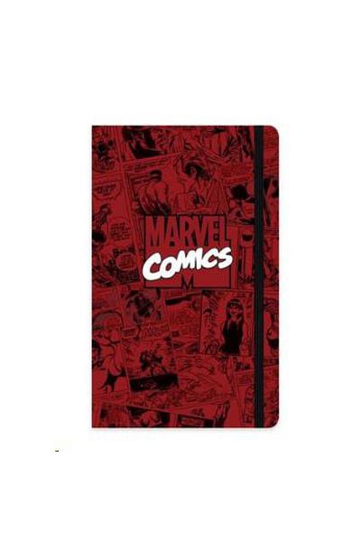 KESKİN COLOR Caiet elastic cu copertă rigidă Marvel 13x21 80 coli - Roșu Claret