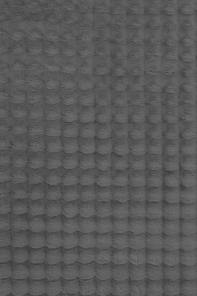 Raschel Carpet Balat Carpet 3-Piece Non-Slip Base Bubble Plush Bath Mat Dark Gray 50X50 (Round)-50X50 and 50X70