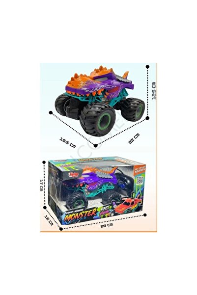 Vardem Uzaktan Kumandalı Full Fonksiyon Şarjlı Canavar Araba