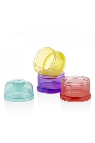 Babyjem Recipient lapte praf BabyJem cu 3 compartimente (Culoare: Roz)