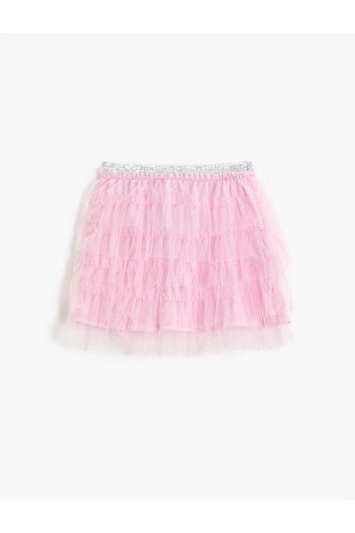 Koton Ruffled Elastic Waist Skirt