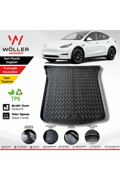 wöller Tesla Model Y Bagaj Havuzu 2019 Sonrası Uyumlu 3d Ultraflex Esnek