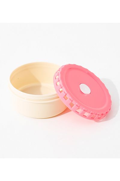 Fab N Funky Lunch Box Set, 2 Compartment, Easy To Open Latch, Lightweight, (600ml+150ml) - Pink