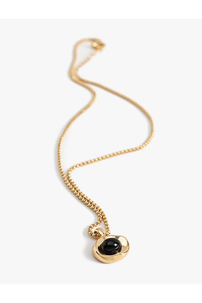Koton Vintage Chain Stone Necklace