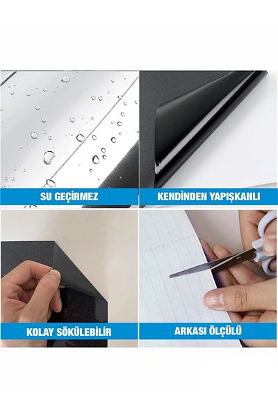 Rabadon Folie de acoperire autoadeziva gri argintiu pentru masina de spalat vase 70 X 100 Cm