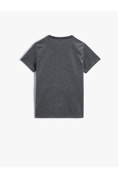 Koton Skull Printed T-Shirt Short Sleeve