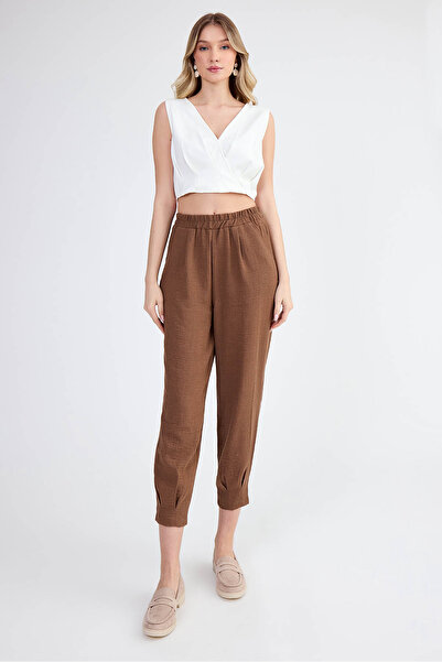 Vitrin Pantaloni plisați din viscoză