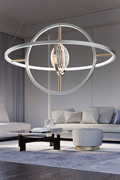 Apliqa Bennan 40'lık 60 Watt  Krom Gold Modern Oturma Odası, Mutfak, Salon Le...