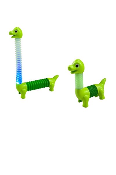 Bakio Eğitici Işıklı Uzamalı Sevimli Dinazor Oyuncak Eğlenceli El Becerili Ye...