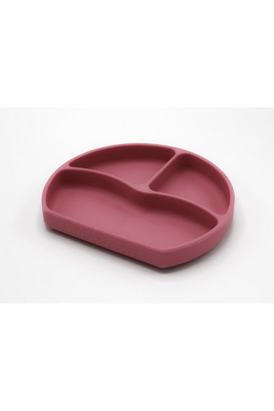 Babyjem Farfurie din silicon cu 3 compartimente pentru auto-diversificare BabyJem (Culoare: Roz)