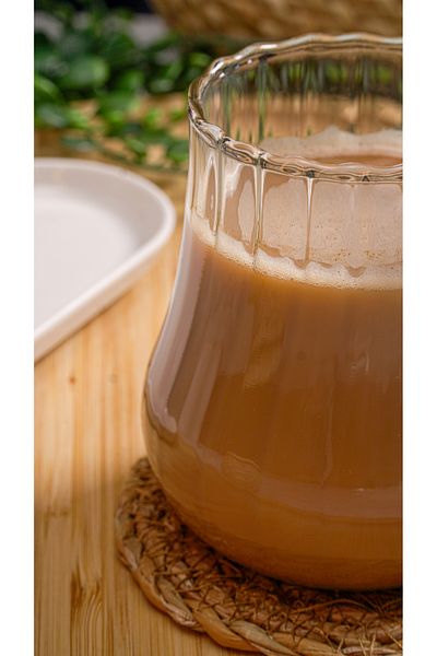 Heda Porselen Drip Soft Drink Glass with Borosilicate Optics 420 ml