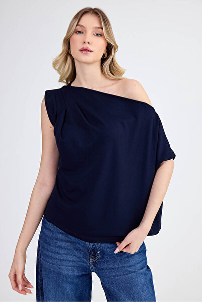 Vitrin Одноплечова блуза з модального трикотажу