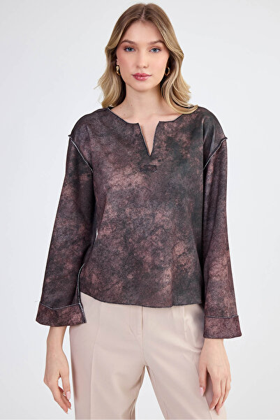 Vitrin Μπλούζα με αφηρημένο σχέδιο Judge Collar