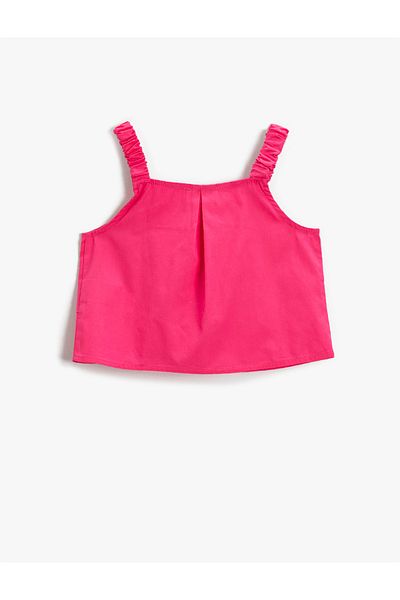 Koton Strappy Poplin Blouse Cotton