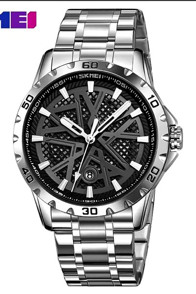 Mekanik store Skmei 9337 Wens Mesh Design Classic Men's Wrist Watch
